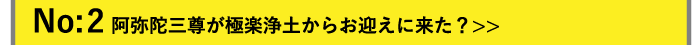 No:2 阿弥陀三尊が極楽浄土からお迎えに来た？