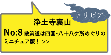 浄土寺裏山 トリビアNo:8 散策道は四国・八十八ケ所めぐりのミニチュア版！